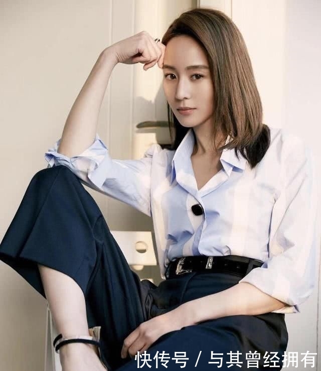 「设计」张钧甯美得真让人嫉妒!穿条纹衬衫配9分阔腿裤,自带高级感炸裂