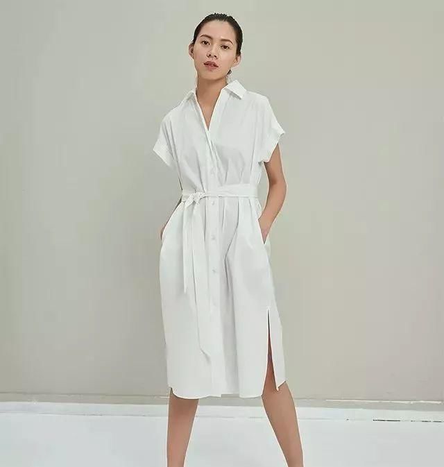 不挑身材的衬衫裙，气质满分