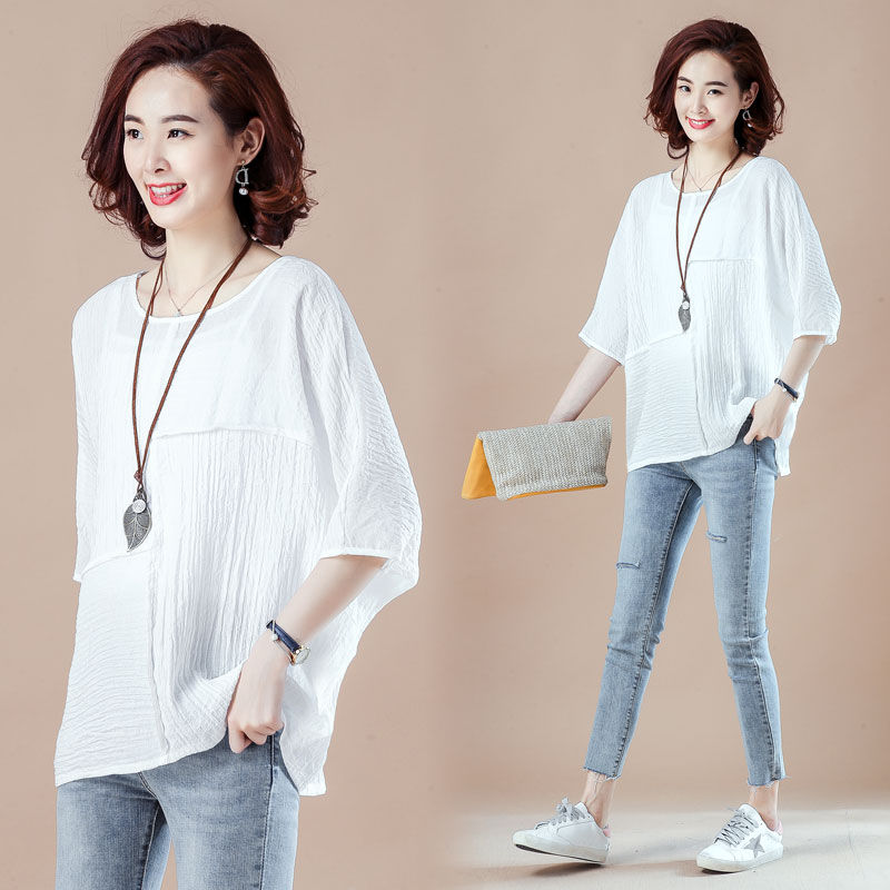 秋老虎的天气，老妈跑断腿才买到这棉麻装，清爽又不闷，太值了