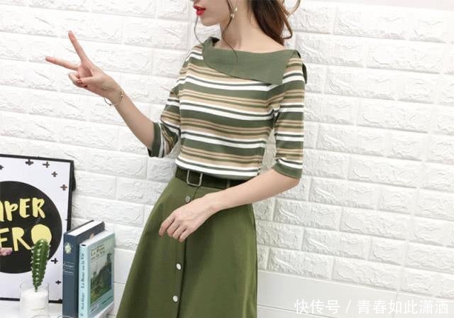 不足163高的女生，瞧瞧这12款高腰套装，让你轻松显高8公分