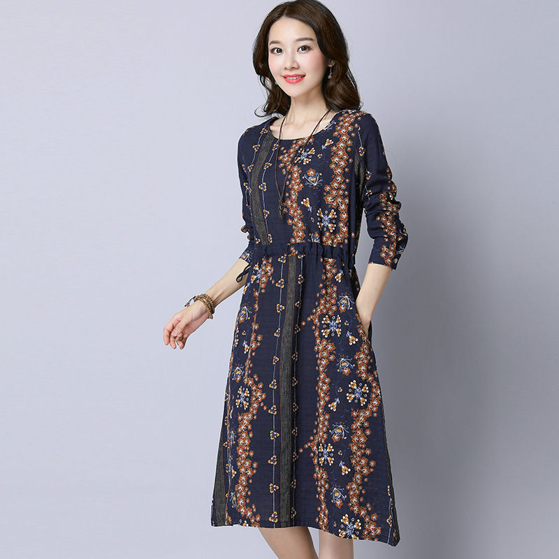 9月上新一波:“棉麻”裙，轻盈巧减龄，忒适合33-63岁穿