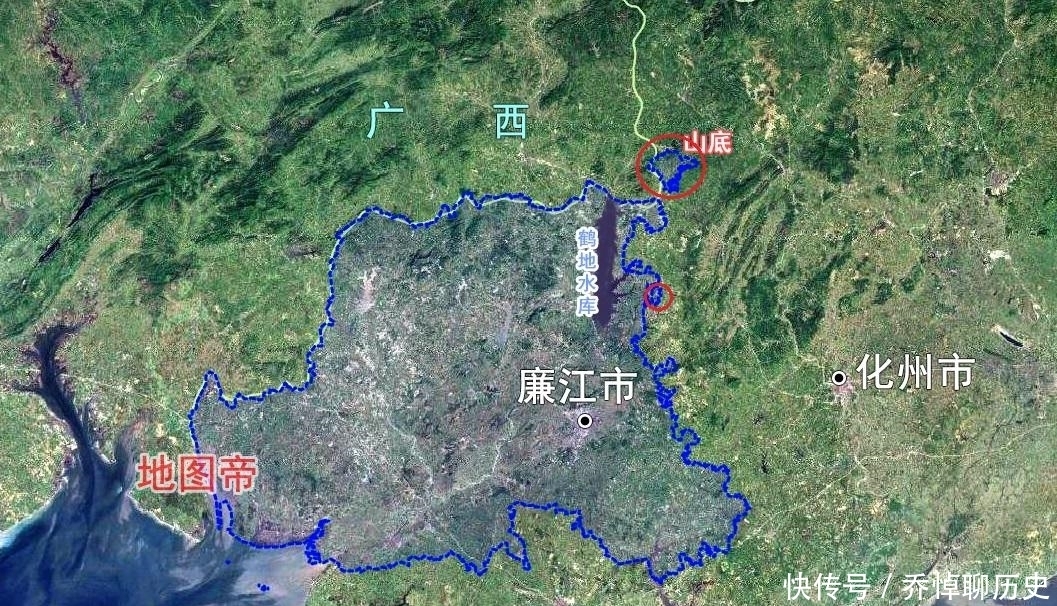 廉江市■广东廉江市有块飞地，为何不就近划到茂名？