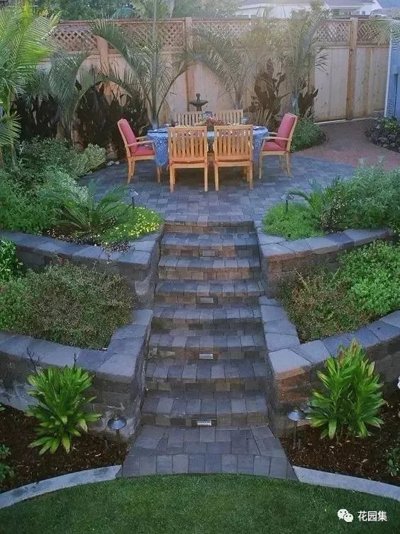 坡地庭院，高差处理的细节之美