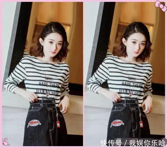 赵丽颖不过烫了个卷发，就圆脸变尖脸，网友齐声说道：嫩炸了！
