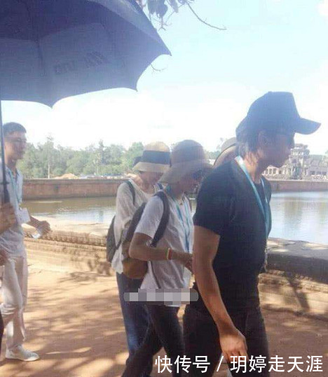 孙俪懒理耍大牌谣言，一家四口现身柬埔寨游玩，真不愧模范夫妻