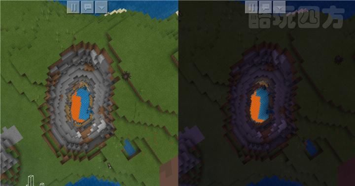 我的世界: 直通基岩的天坑峡谷? 7年老MC头回见到这样富的种子