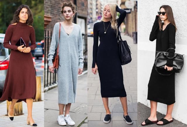 还在穿夏天的雪纺裙？秋天穿这条连衣裙才对，单穿叠穿都很美