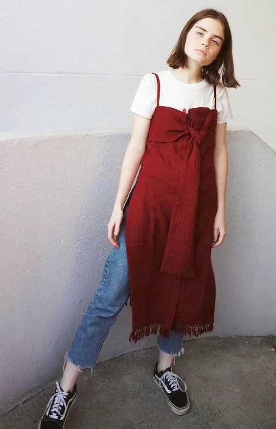 吊带裙真的百搭又好看