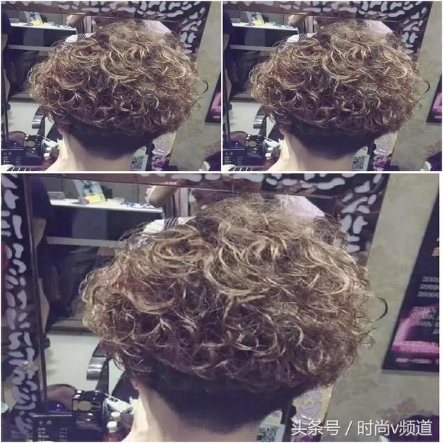 2018短发精选：50岁妈妈做短发，却因小卷光彩迷人，真心不错