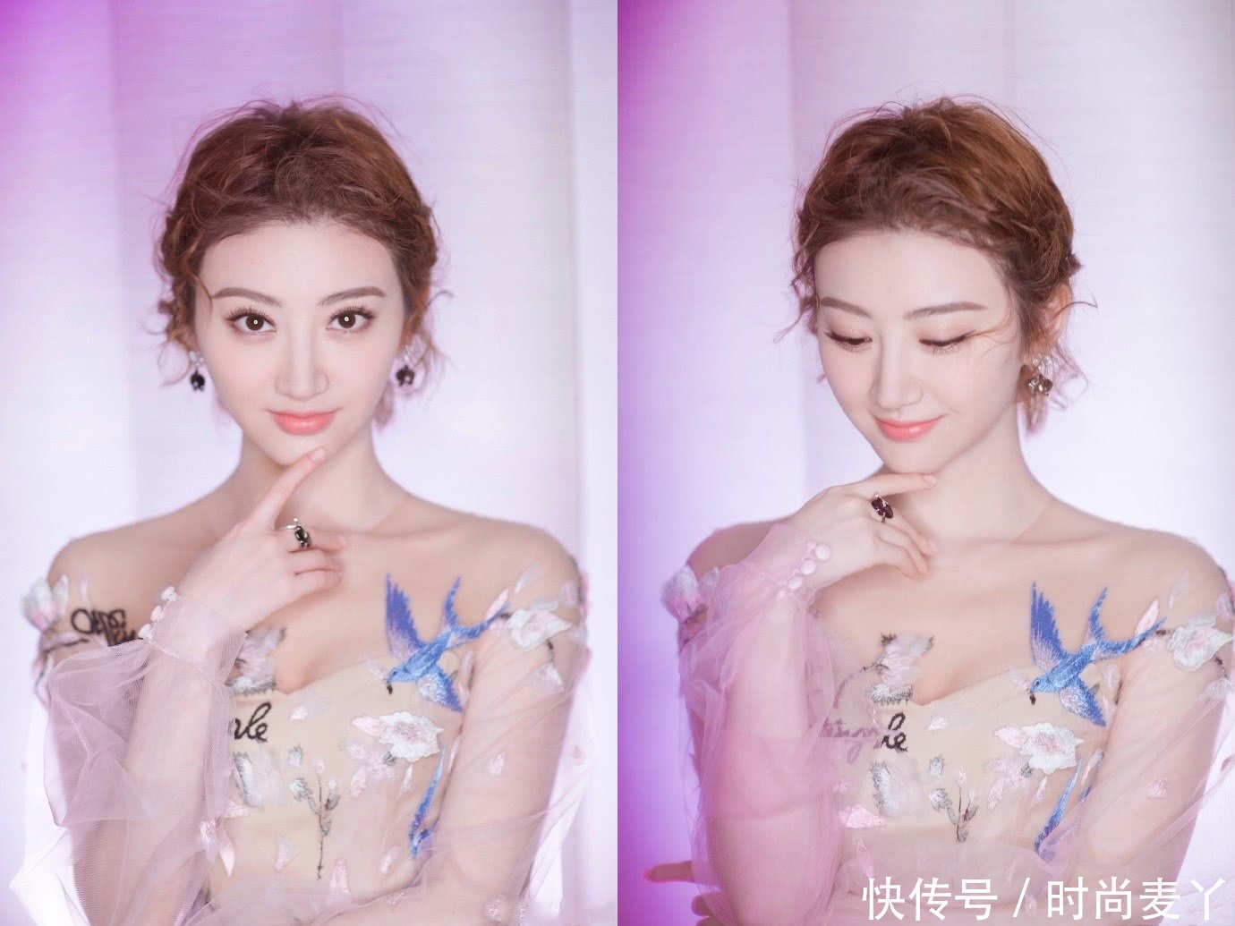 景甜再次惊艳众人！镂空裙内只穿了件裹胸，连气质都变高级了！