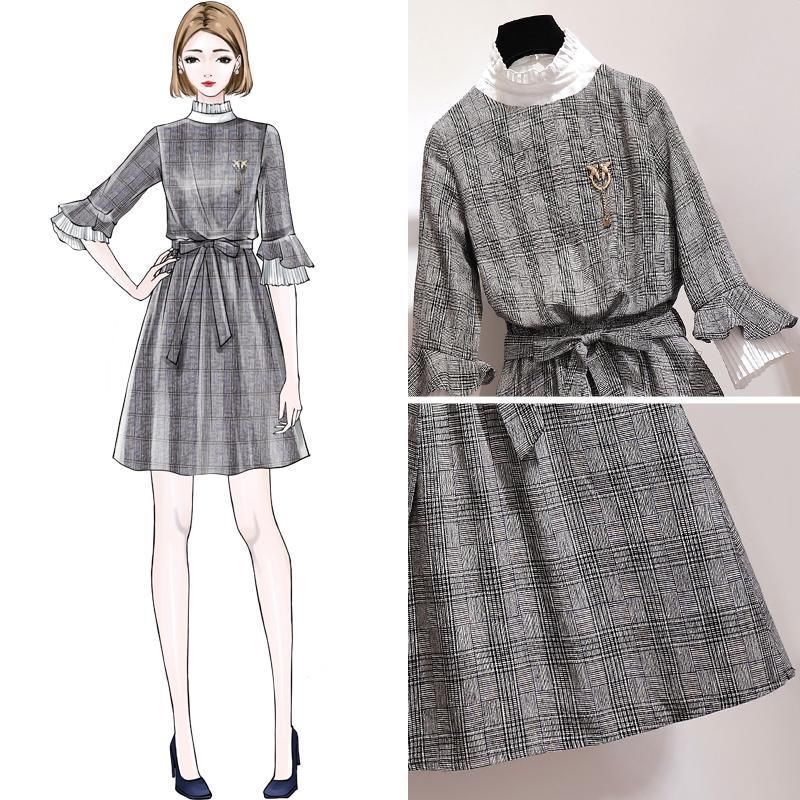 都说秋天别穿连衣裙，那是你没看到这些小香风裙装比套装洋气多了