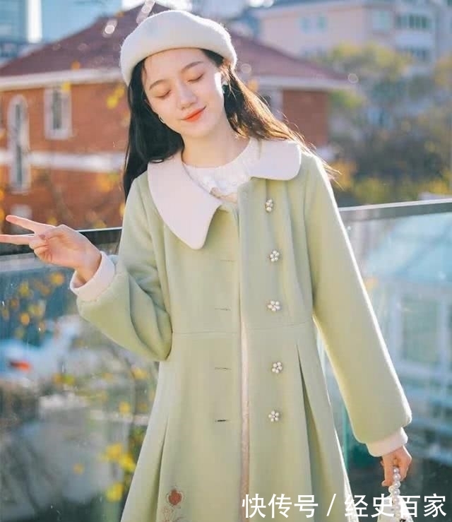  「少女」精致又百搭的大衣，少女感十足，简单的搭配也能穿出高级感
