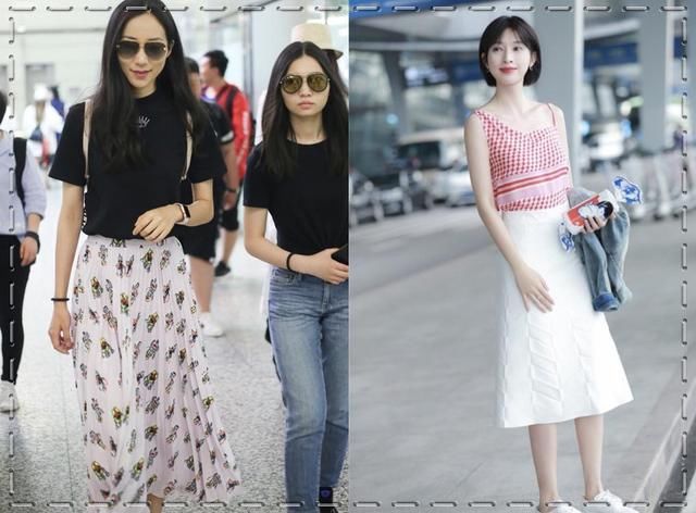 当张俪与韩雪同穿半身裙,网友:终于知道清纯和成熟差距有多大了