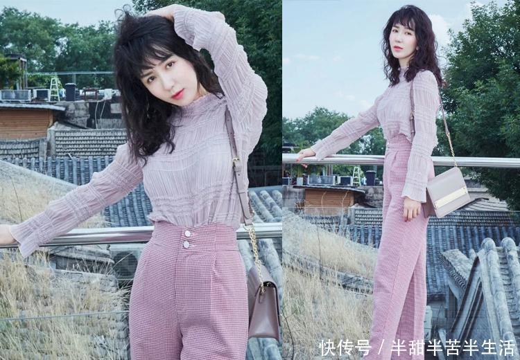 娄艺潇粉嫩装美如少女，泡面头发型居然美过杨幂迪丽热巴！