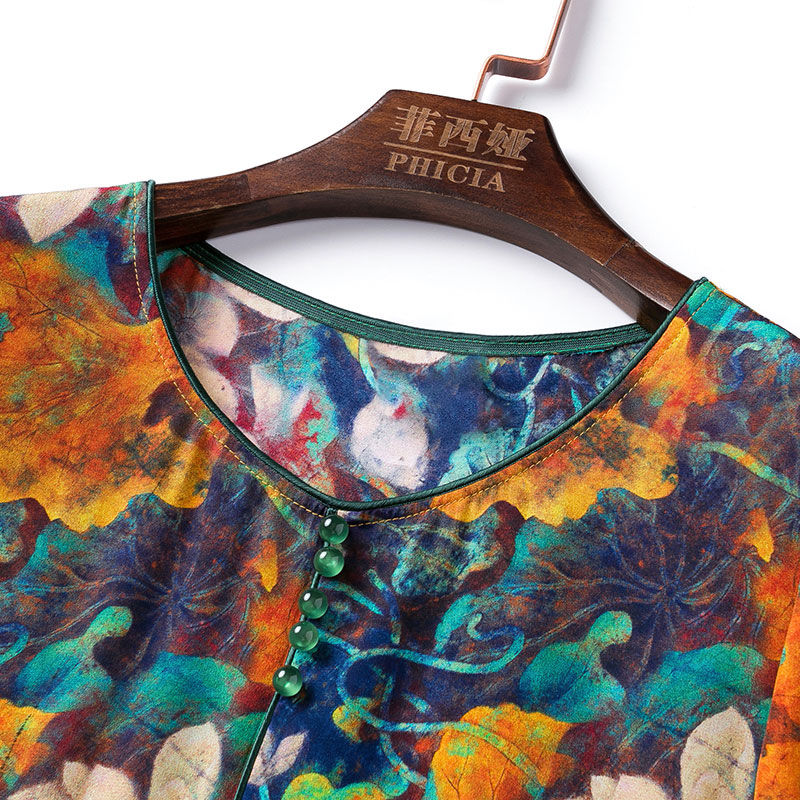 天哪!这么高档的真丝裙一件只要几十，嫂子一口气买三件，太值了