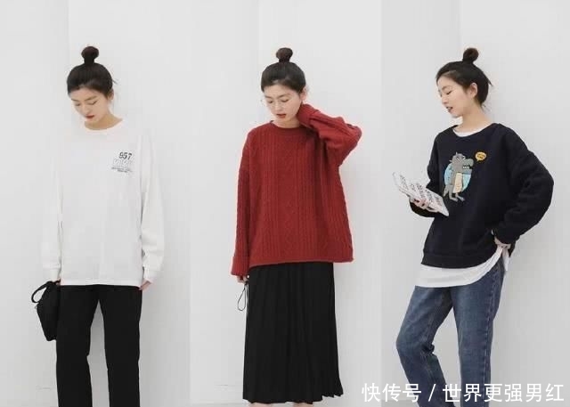  针织@早春出游怎么穿？27套学生党日常搭配示范，照着穿准没错！
