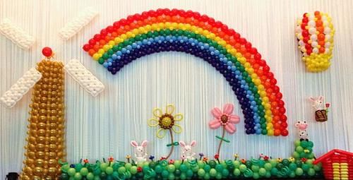 『电动打气』小孩生日聚会布置