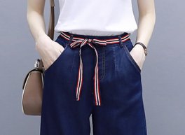 个子小腿粗的女人别穿紧身裤，试试阔腿裤套装，洋气的甩裙八条街