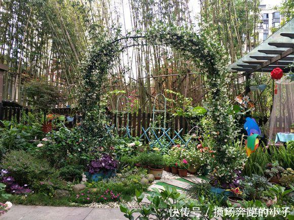 「李小姐还」她将荒芜的后院,改造成最美花园,完工一年后,让人惊艳