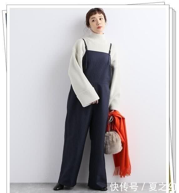  [适合]背带裤日系look，适合早春搭配针织衫和外套的造型分享