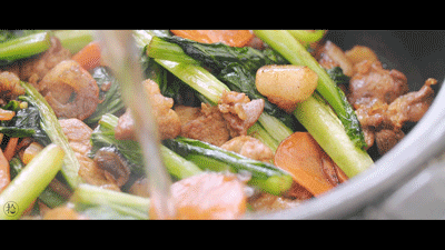  粉丝@【春菜海味粉丝煲】最爱这一煲，鲜甜味美最应季！