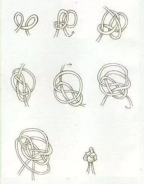 旗袍盘扣教学：很详细的编织过程，每一步都不能出错，2分钟完成