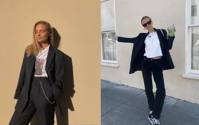 【TOP姐】一件黑色西装,打造16个时髦look!