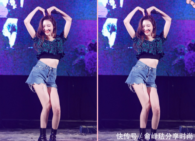 当166吴宣仪撞上的167李宣美,终于见识到最美“细针腿”!