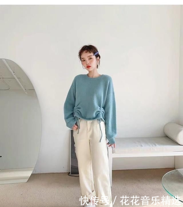  毛衣■毛衣+直筒裤，2020年最流行的搭配，特显高显瘦！