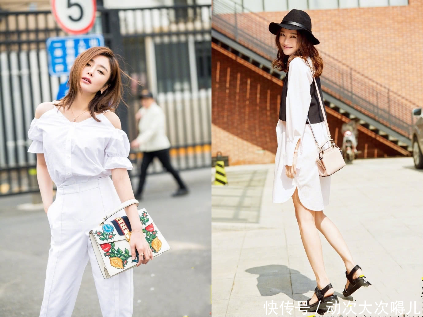 秦岚太疯狂了，短裤短到大腿根，网友：中间那块布好像帮她剪掉