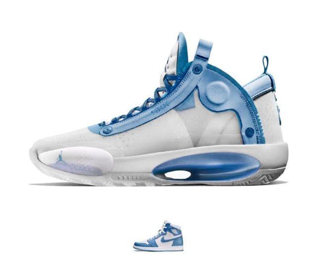  #aj34#黑红，扣碎，北卡蓝！当aj34致敬AJ各种经典配色，太美了吧