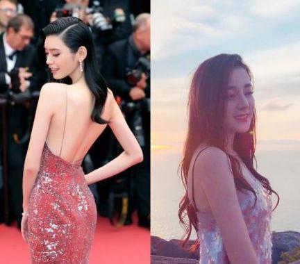 热巴和奚梦瑶撞衫之战，她瞬间就输了，网友：果然是差距的