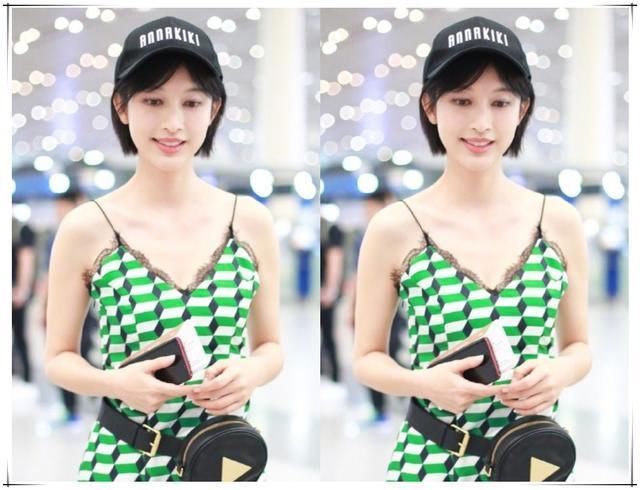 张俪这身吊带裙真是辣眼睛,蕾丝封边像长满胸毛,网友:真敢穿