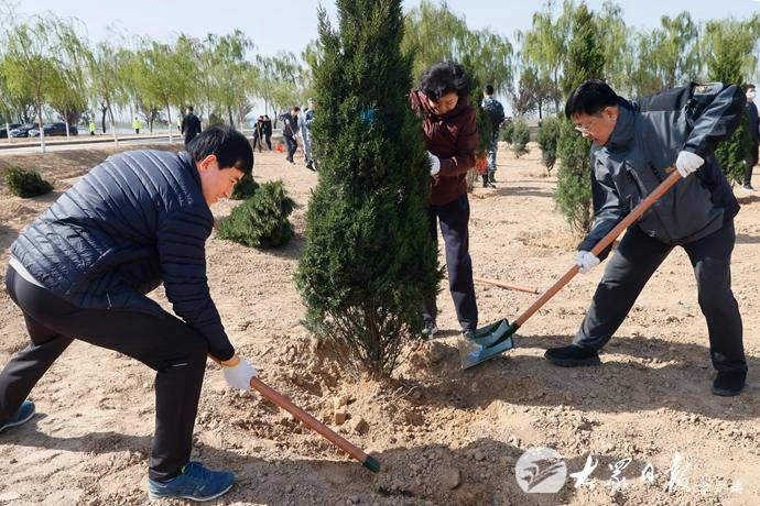  「济南」军地领导在济参加义务植树活动