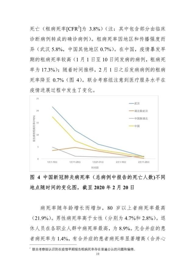  联合@中国-世卫新冠肺炎联合考察报告发布（全文）
