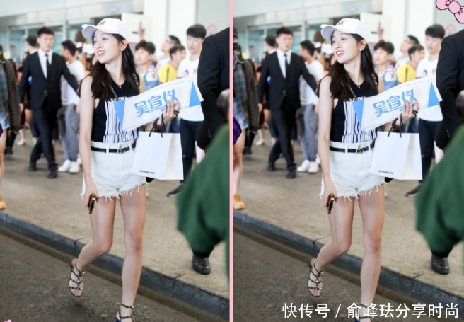 当166吴宣仪撞上的167李宣美,终于见识到最美“细针腿”!