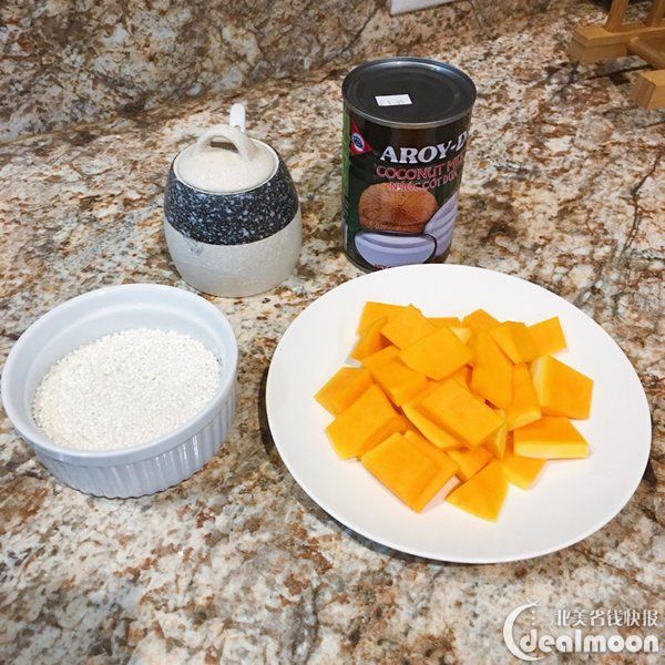 南瓜甜品DIY| 巨好喝的椰汁南瓜西米露&amp;香甜软糯的椰丝南瓜牛奶小方