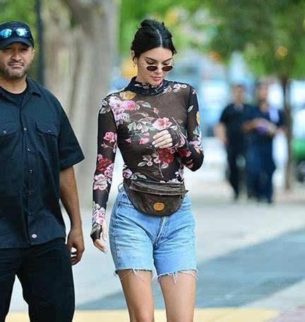 肯达尔詹娜最敢穿的超模 又穿透视装逛街 一般人驾驭不了