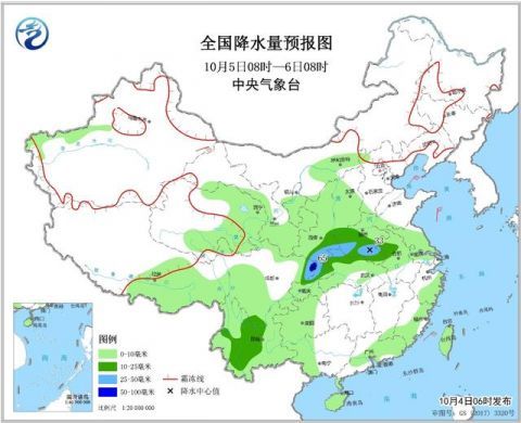  「降温」大风降温！大雨暴雨大暴雨！10月4～6日天气预报