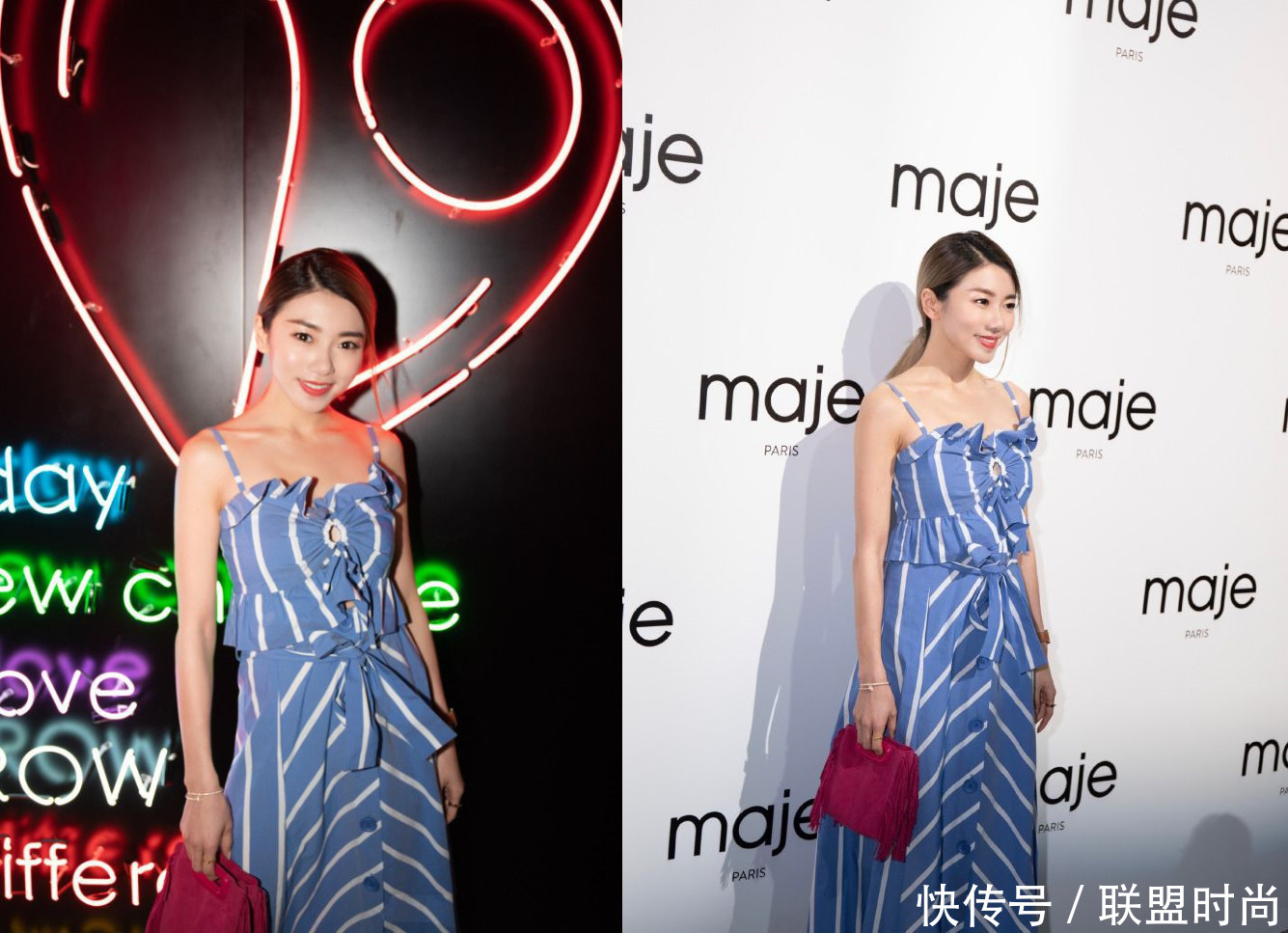 程晓玥胆真大，裙子穿得只能遮住重点，坐下来的瞬间好尴尬啊！