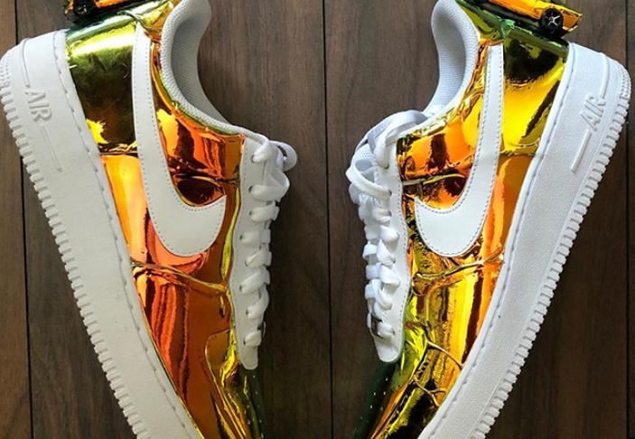  #镀金#AF1全新镀金定制配色实物赏析 AF1怎么定制配色
