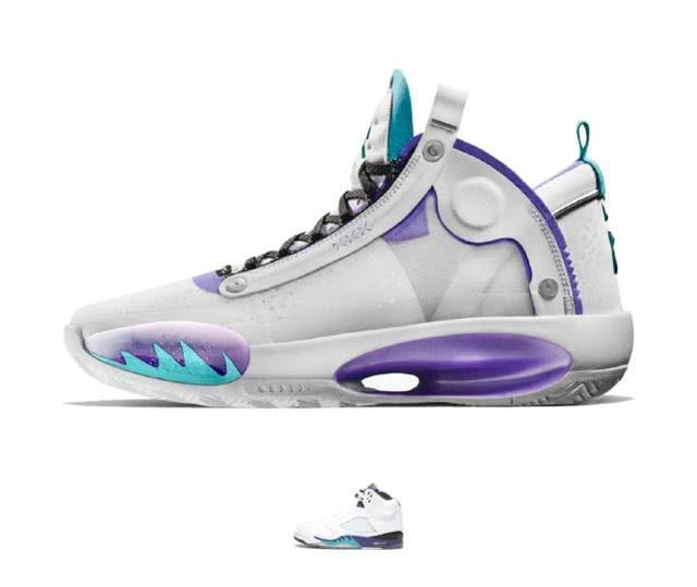 #aj34#黑红,扣碎,北卡蓝!当aj34致敬AJ各种经典配色,太美了吧