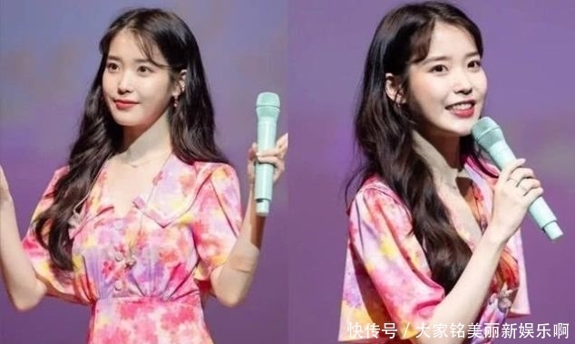  『色系』IU舞台造型如小仙女一般明艳动人，清新率真少女感十足