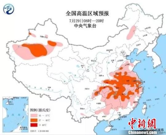 长三角七成地区生态热度超40度 江苏部分路面温度高达68度