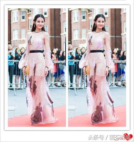 迪丽热巴透视裙现“第一美腿”，网友：两腿间那撮黑色很尴尬！