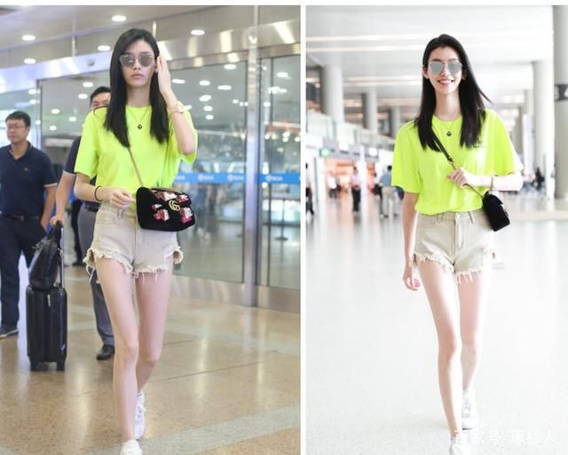 奚梦瑶赶飞机一身行头45万，可是作为巨星的他一件T恤居然穿三年