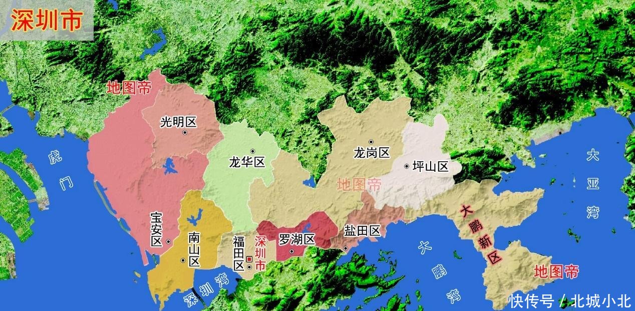  #地形图#22张地形图，快速了解广东省各地级市