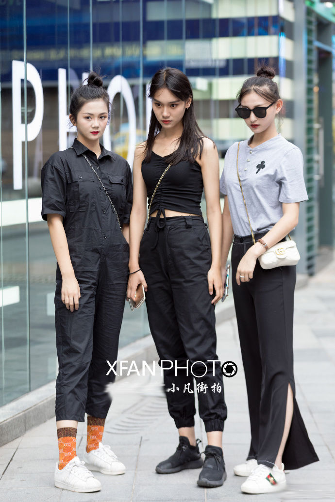 街拍重庆:长得好看的女孩，是怎么穿搭的，参考这六位!