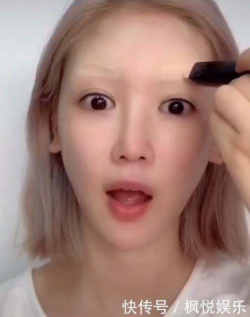  #脸上#倒着在脸上化妆啥样？开局：艺高人胆大，结尾：怀疑自己的眼睛！