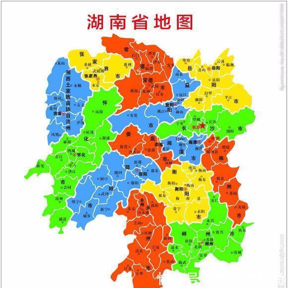 湖南多个地级市呈条状分布有网友建议长沙、岳阳、常德三分益阳
